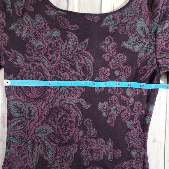 Peruvian Connection floral sweater dress S - Picture 7 of 10